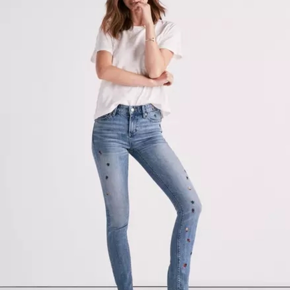 Lucky⭐ Brand Ava Mid Rise Skinny jean with ladybug - Picture 6 of 12